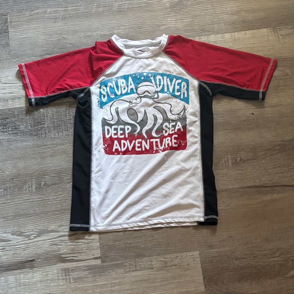 OP Kids Swim Rashguard "Scuba Diver Deep Sea Adventure"